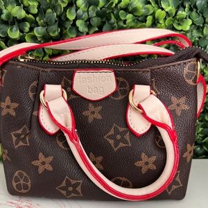 Crossbody mini for kids white and brown